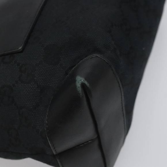 GUCCI GG Canvas Sherry Line Tote Bag Black White 019 0402 1705 Auth yk16982 - Picture 11 of 16